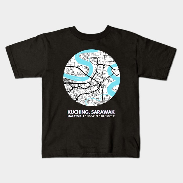 Kuching Sarawak Malaysia, Next Travel Destination Kids T-Shirt by UnRT